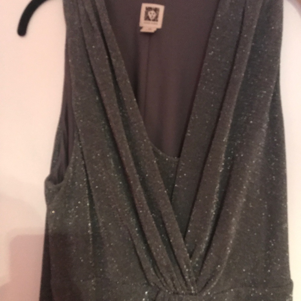 Silver/Gray Shimmering Cocktail Dress